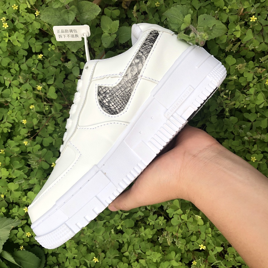 [ bin giày chất ]Giày thể thao Trắng vệt đen Air Force 1, Af1 white black bản trung Full Box Bill hót nhất 2022