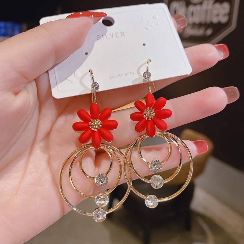 Bông tai mạ bạc 925 thiết kế đơn giản sang trọng cho nữ - B40