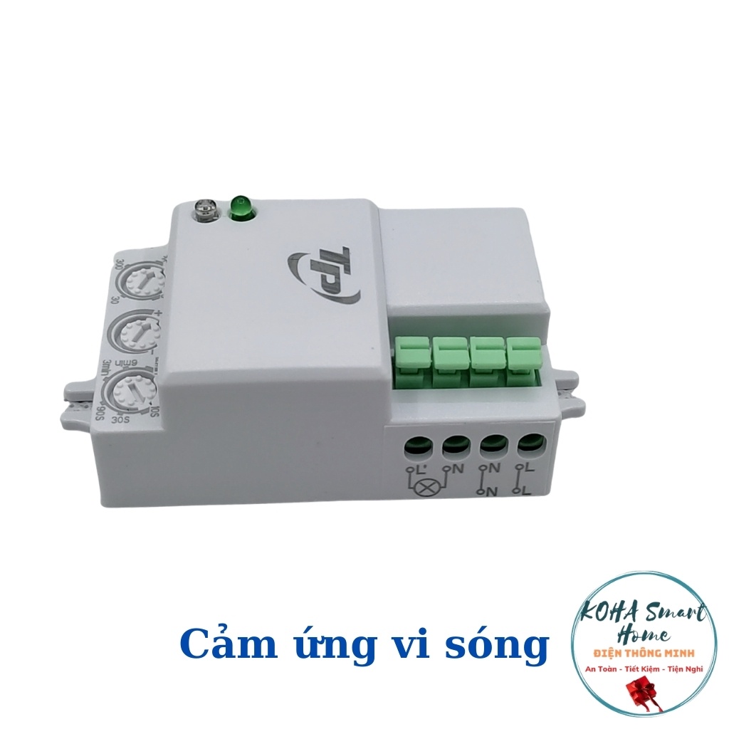 Công tắc cảm ứng vi sóng, RS02D, cảm biến rada siêu nhạy - HÀNG CHÍNH HÃNG VIỆT NAM