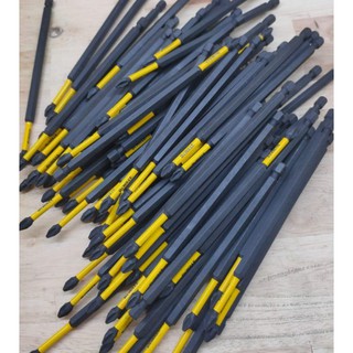 BN. Mũi vít DEWALT ( New)  chính hãng PH2 15cm - Đen- Xám từ hít mạnh