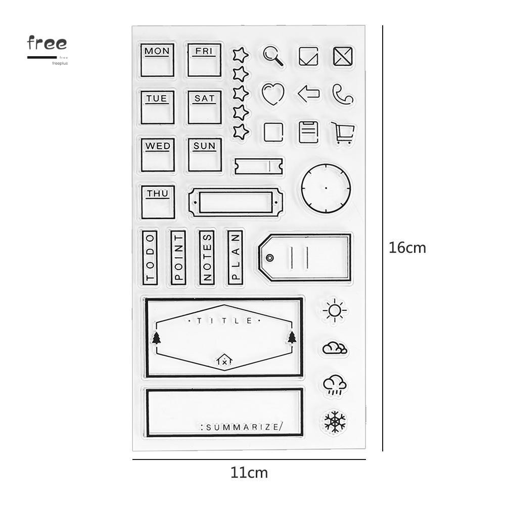Con Dấu Trang Trí Silicone Trong Suốt