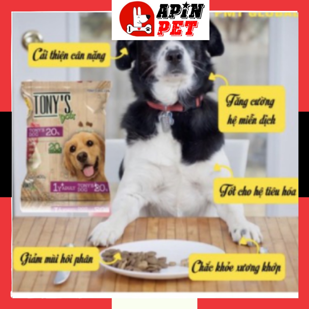 Đồ Ăn Hạt Cho Chó Lớn Tony's Dog Hạt Khô Nhập Khẩu Thái Lan Hàng Chuẩn Thơm Ngon Bao 400g