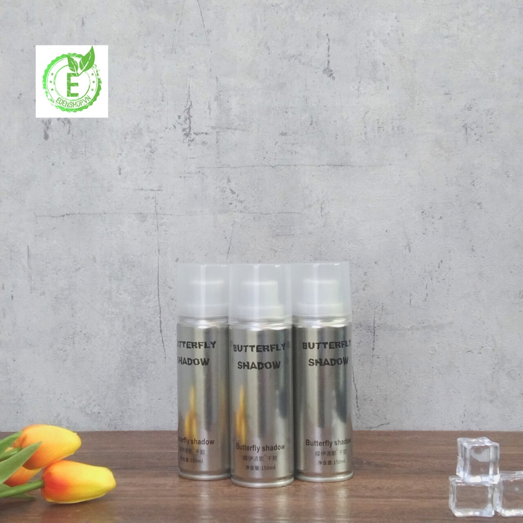 Gôm xịt tóc cứng tạo kiểu tóc Butterfly Shadow 600ml/320ml/150ml giá rẻ hiệu năng bất ngờ