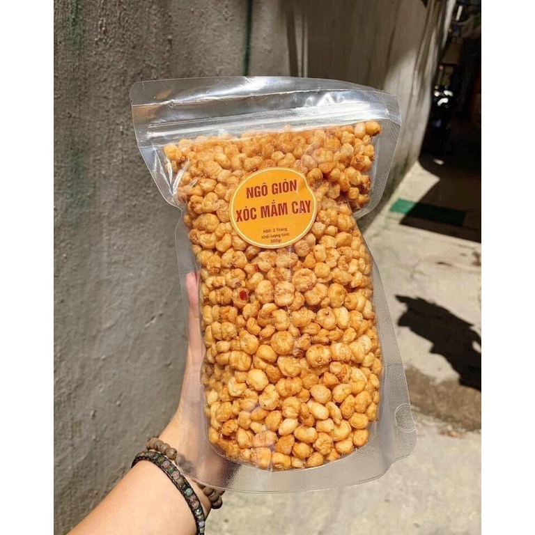 [Mã 254FMCGSALE giảm 8% đơn 500K] Ngô giòn xóc mắm cay 30k/ 1 gói 500g