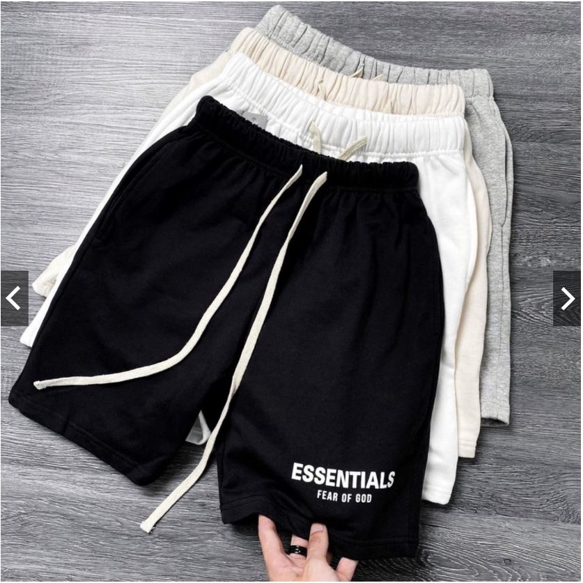 Quần Short Nam Nữ ESENTIAL GOD Form Unisex Chất Nỉ Mềm Mại