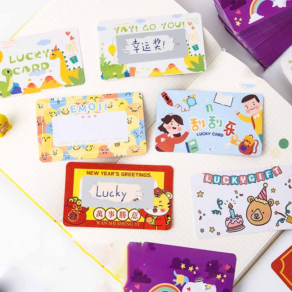 Bộ 20 đồ chơi thẻ cào họa tiết hoạt hình làm quà tặng khen thưởng cho bé cố gắng đạt mục tiêu học tập diy