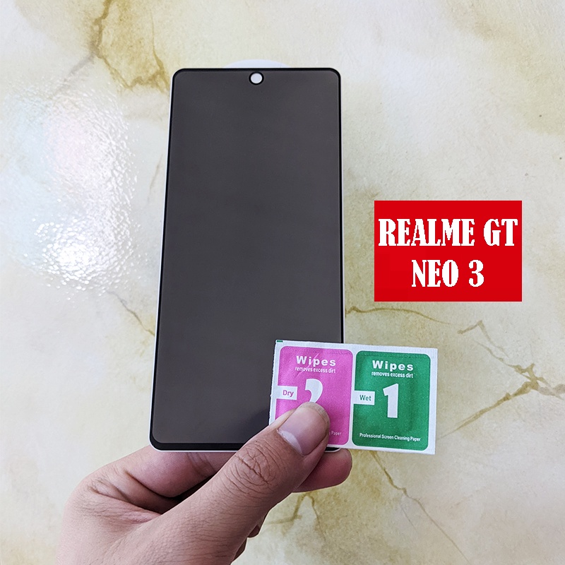Dán cường lực chống nhìn trộm màn hình cho Realme GT Neo 3, Neo 2