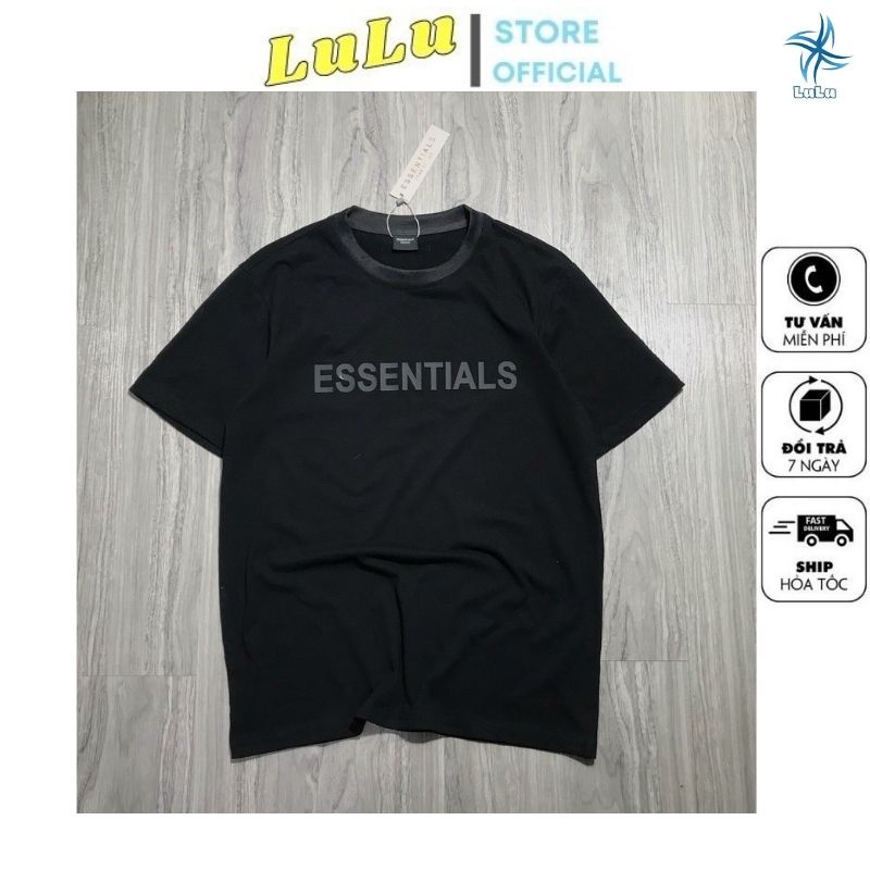 Áo thun cổ tròn ESSENTIALS, áo thun freesize nam nữ unisex LuLu AC01