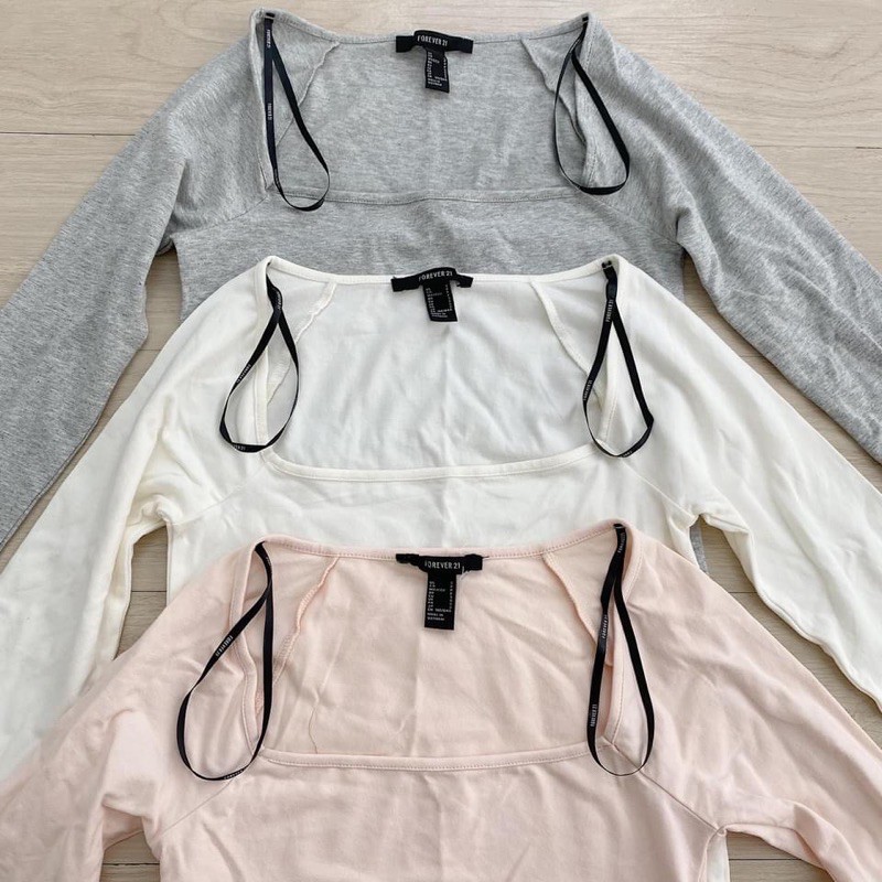 ÁO THUN BODY TAY DÀI CỔ VUÔNG SIÊU XINH ( MÓM STORE)