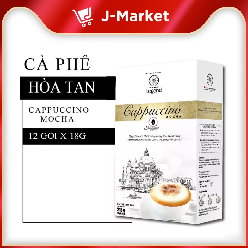 Cà phê Legend Cappuccino Mocha 12 gói