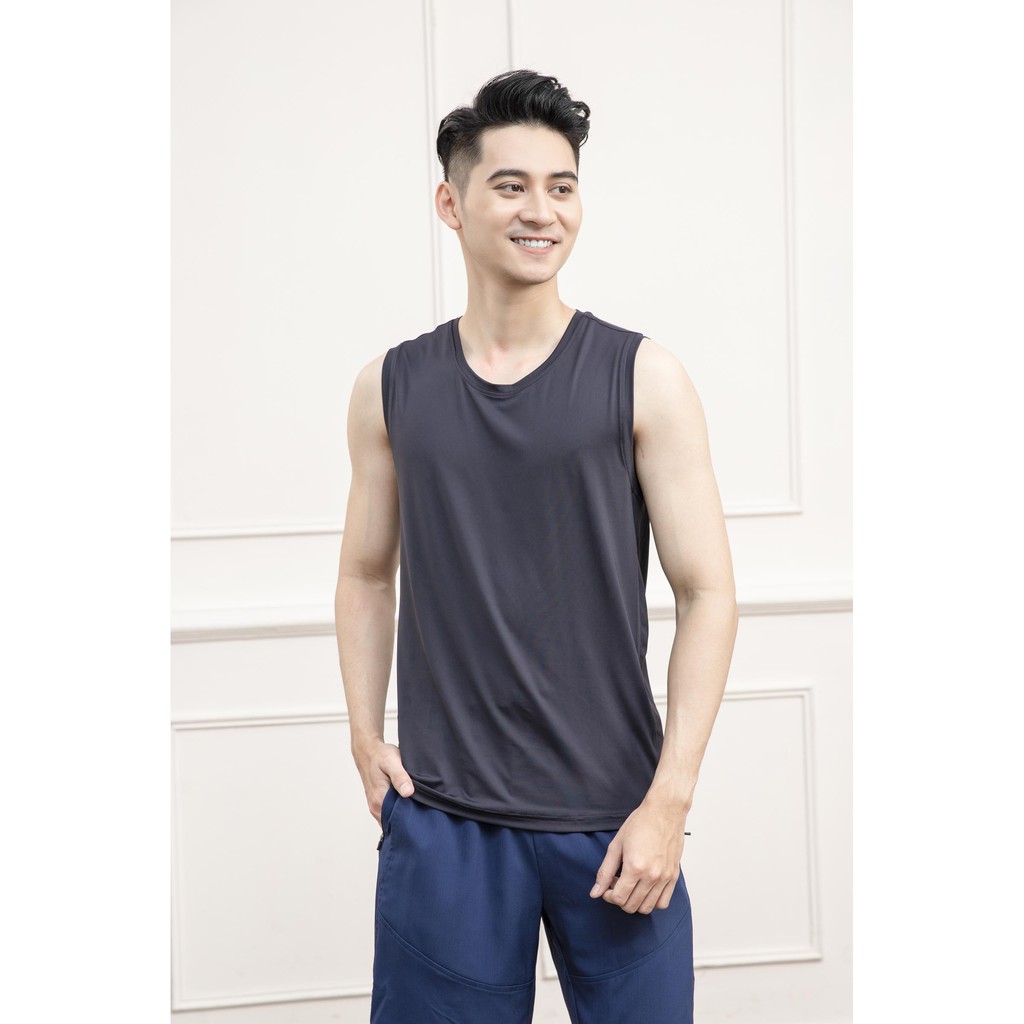 Áo tank-top nam Aristino thiết kế khỏe khoắn, năng động, chất bền màu, không bai nhão - ATT007S1
