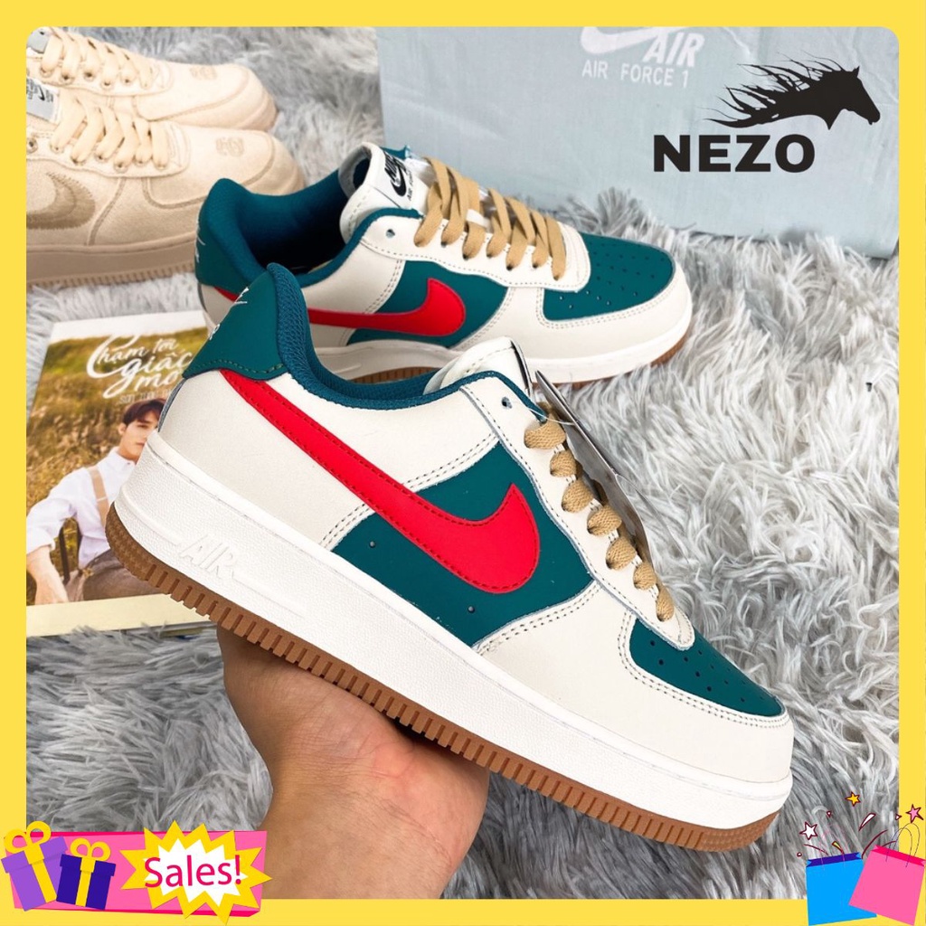 Giày 𝐍𝐢𝐤𝐞 𝐆𝐮𝐜𝐜𝐢 xanh đỏ phiên bản sơn tùng đặc biệt, Giày 𝐍𝐢𝐤𝐞 air force 1 AF1 𝐆𝐮𝐜𝐜𝐢 bản đẹp full box bill