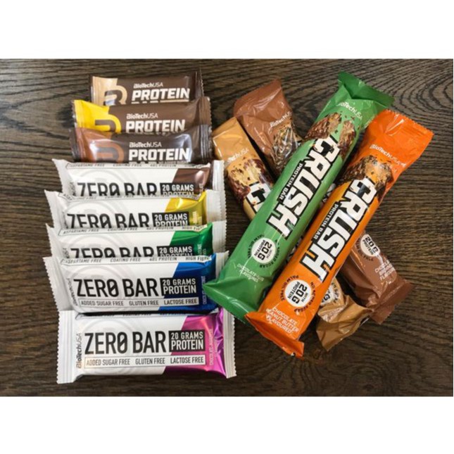 Thanh Protein Crush Bar BiotechUSA – Hộp 12 Thanh