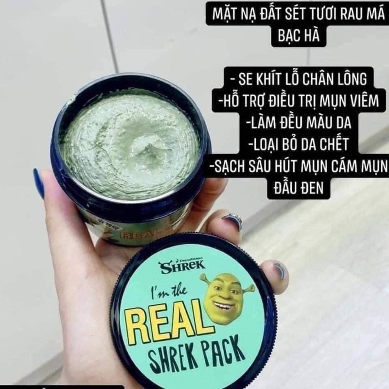 Mặt Nạ Đất Sét Real Shrek Pack