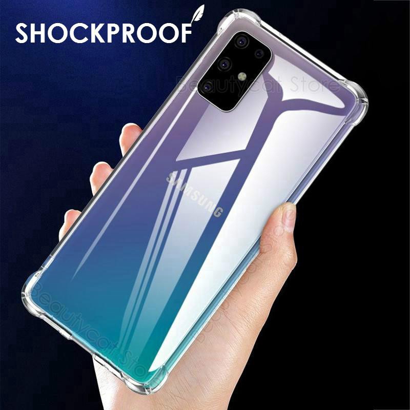 Shockproof Case for Samsung Galaxy A51 A71 Clear Shockproof Silicone Soft Phone Case
