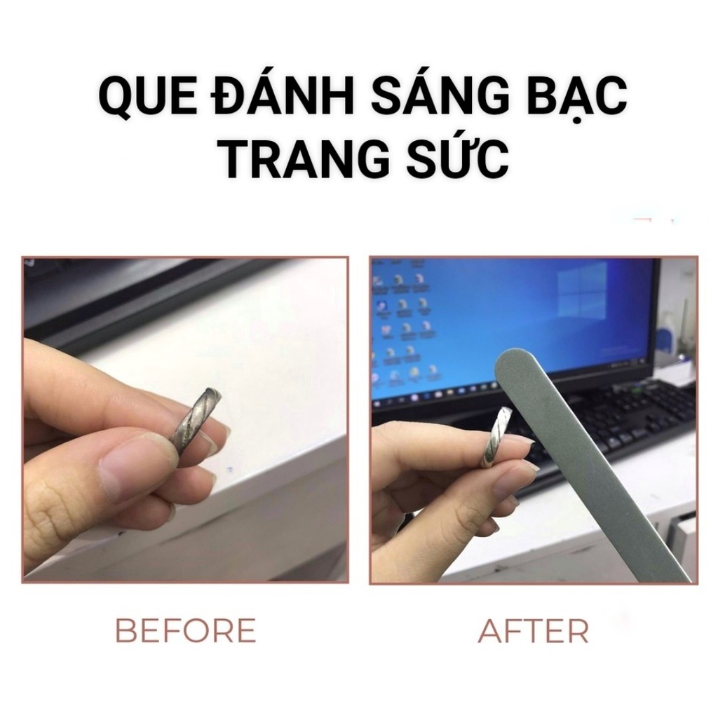 Que đánh sáng bạc DaLiA Jewelry dụng cụ làm sáng trang sức bạc, vòng bạc, nhẫn bạc, dây chuyền bạc, bông tai bạc