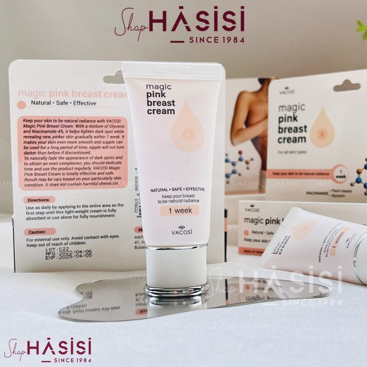 Kem Dưỡng Da Cho Vùng ngực VACOSI- Magic Pink Breast Cream 30ml