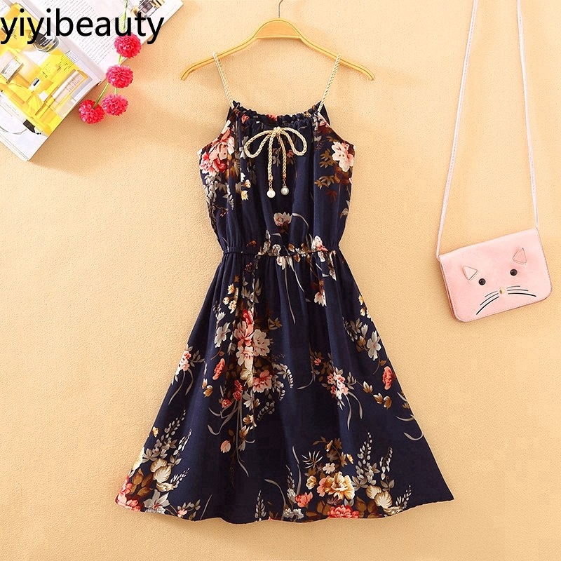 Váy sling A-Line ngắn ngọt ngào in họa tiết mùa hè mới | BigBuy360 - bigbuy360.vn