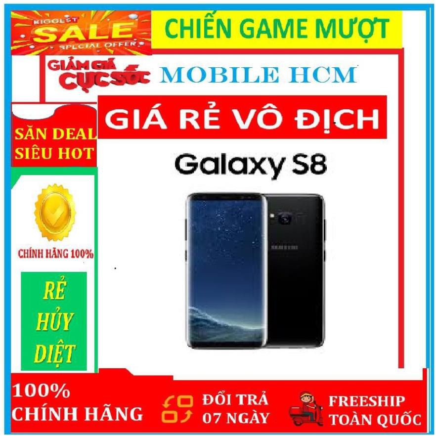 Điện thoại CHÍNH HÃNG SAMSUNG GALAXY S8 2sim ram 4G Bộ nhớ 64G mới - Chiến PUBG - FREE FIRE - LIÊN QUÂN mượt