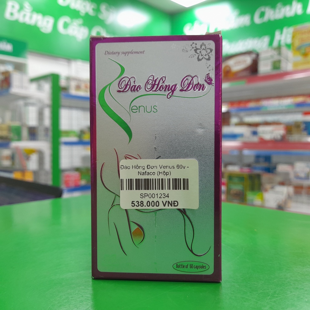Đào Hồng Đơn Venus- Bổ sung phytoestrogen, hỗ trợ: Giảm nám, tàng nhang, tăng độ săn chắc của ngực và làm đẹp da