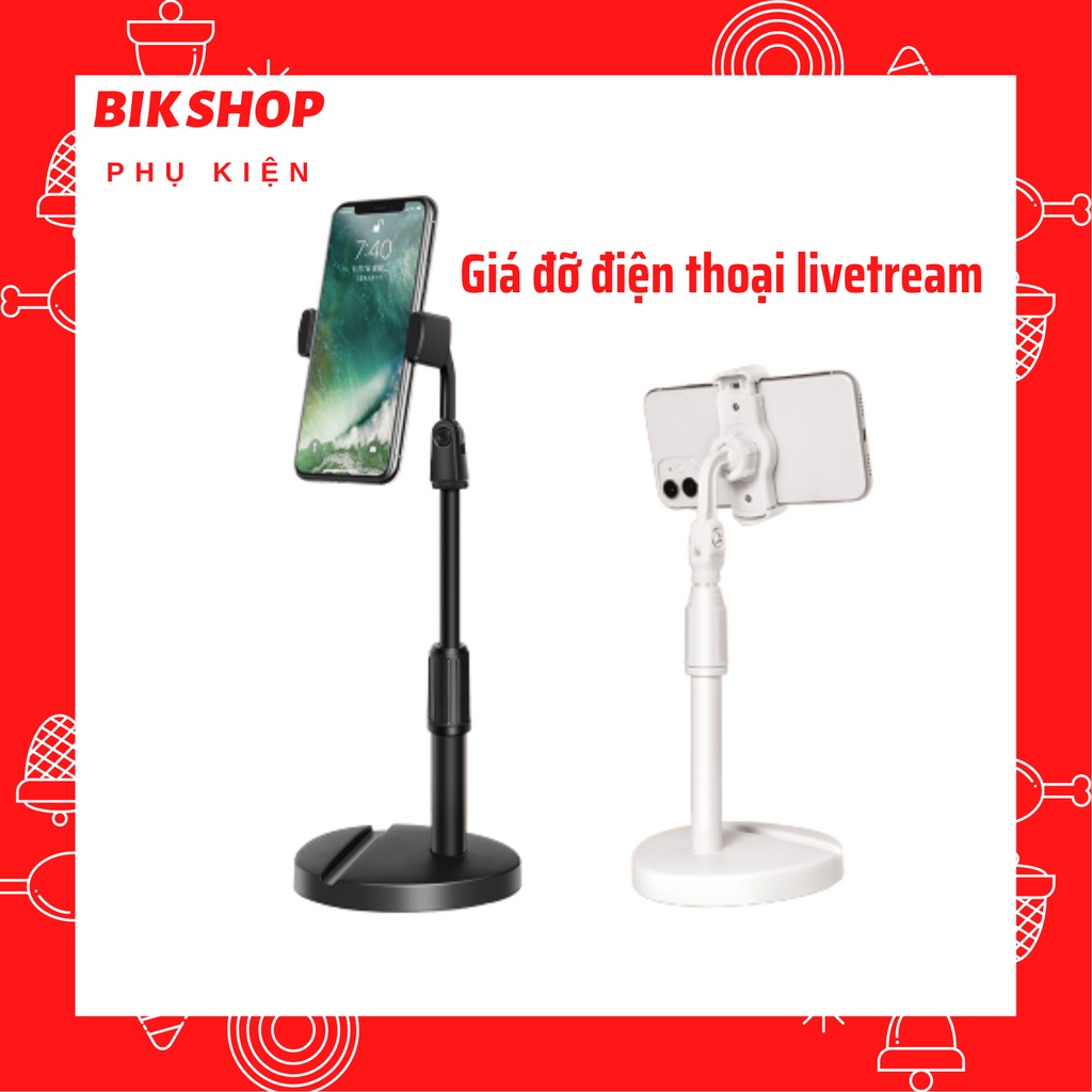 [HÀNG LOẠI 1] Giá Đỡ Điện Thoại Kẹp Điện Thoại Livestream Xem Video Xoay 360 Độ