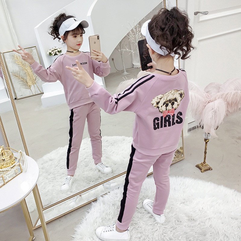Set bộ quần áo trẻ em 14-45kg (4-14 tuổi) dành cho bé gái mẫu Girls. Chất vải đẹp, thiết kẾ đáng yêu.MA82