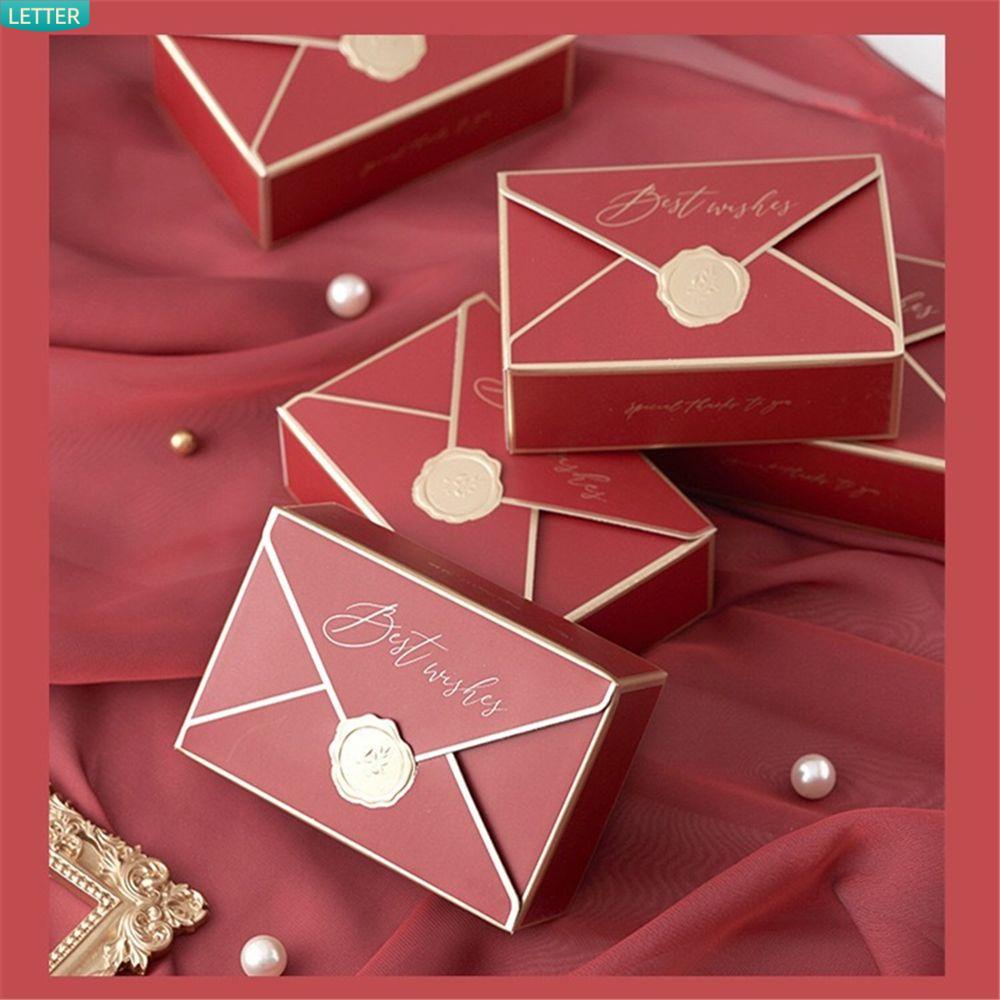 Set 5 Hộp Đựng Kẹo Dạng Gập Làm Thủ Công Nhiều Màu Sắc Sáng Tạo DIY