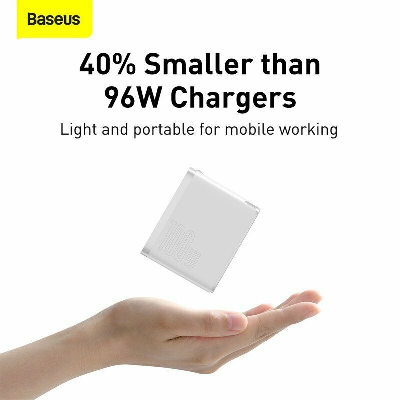 Bộ sạc Baseus 100W, Bộ sạc siêu nhanh Baseus GaN2 Fast Charger 1C 100W