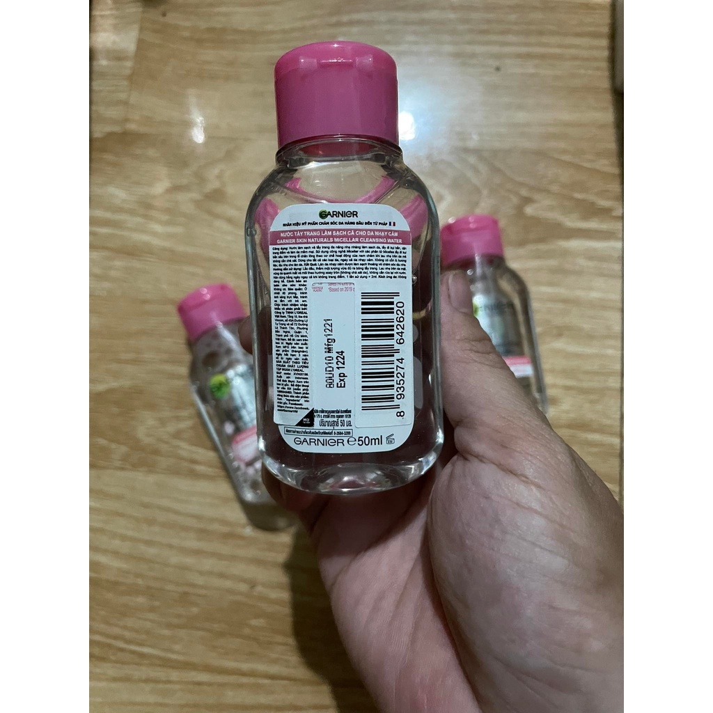 Nước tẩy trang Garnier cho da nhạy cảm chai 50ml