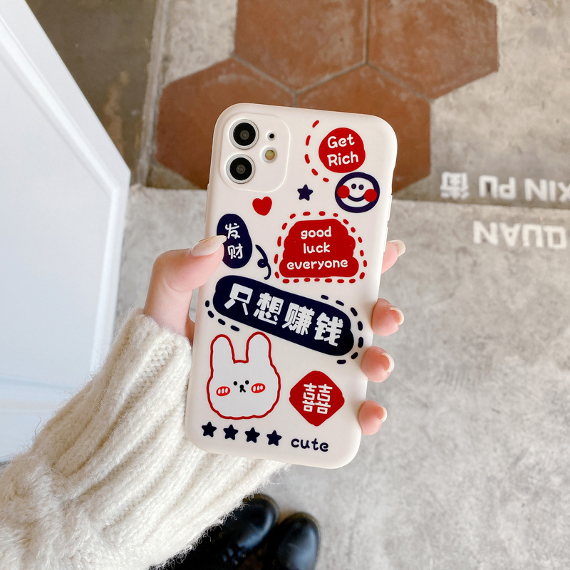 Ốp điện thoại TPU mềm dẻo hình gấu và thỏ chống sốc cho IPhone 11 Pro XR/XS/X IPhone 7 8 Plus | BigBuy360 - bigbuy360.vn