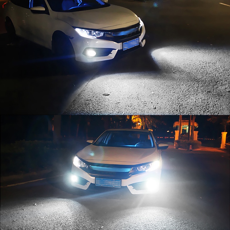 Set 2 Đèn led Sương Mù h11 Ánh Sáng Trắng 6000k 80w Cho mitsubishi xpander 2017 2018 2019-2023 p13w