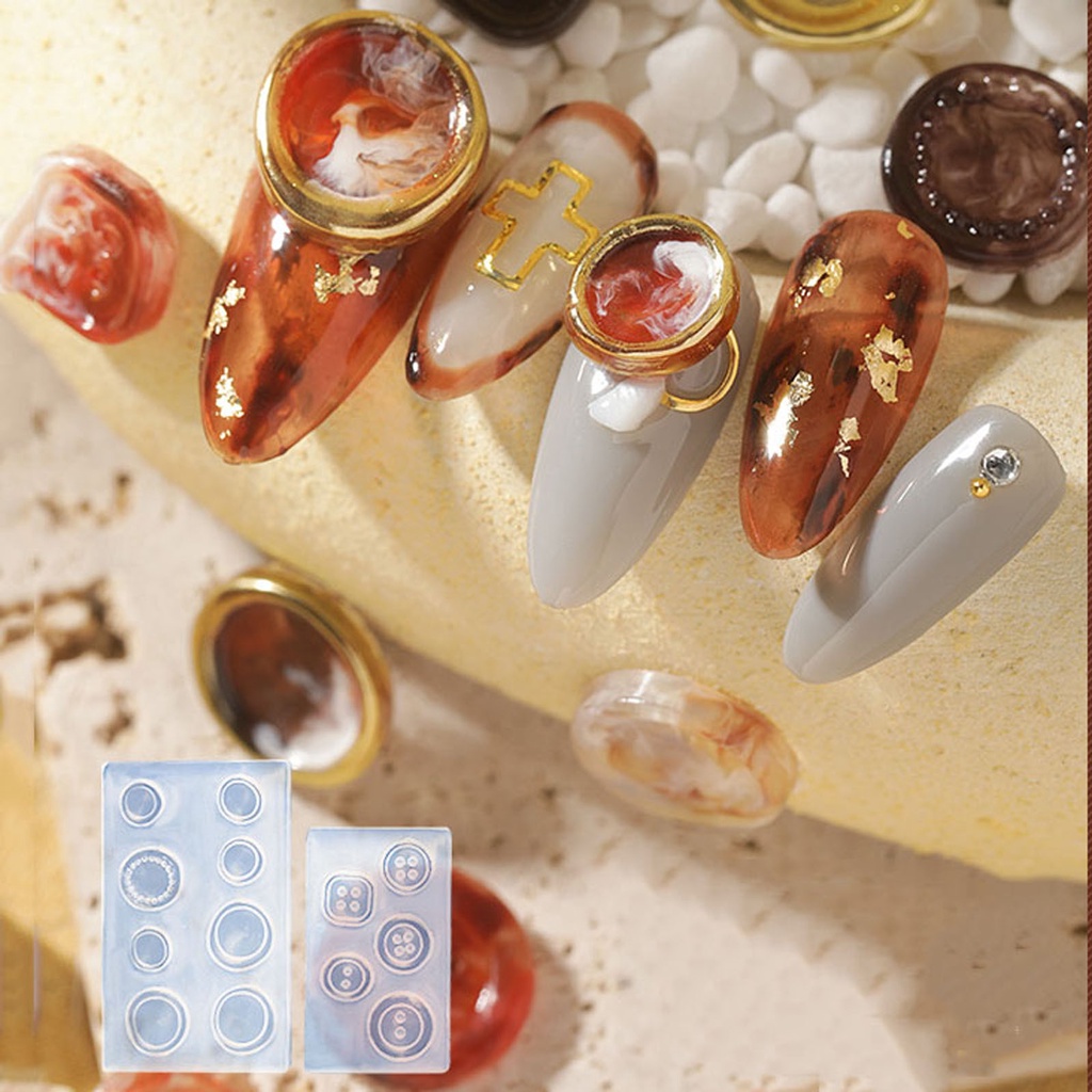 [Hàng mới về] Khuôn Silicon Làm Phụ Kiện Trang Trí Móng Phong Cách Nhật Bản