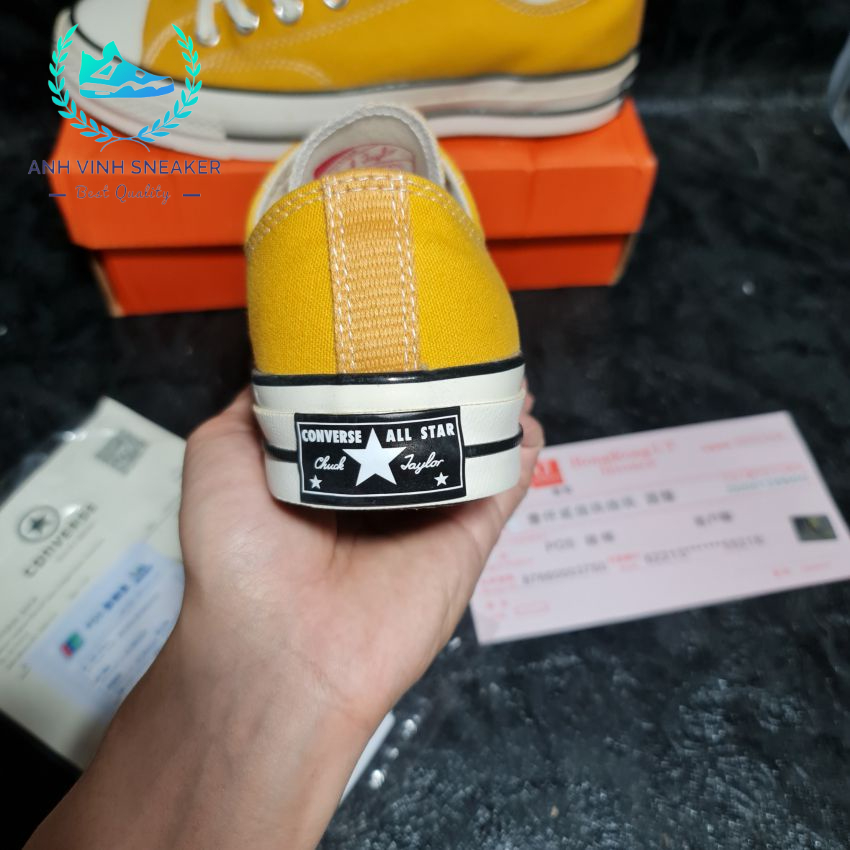 Giày Converse 1970s vàng nam nữ cổ thấp