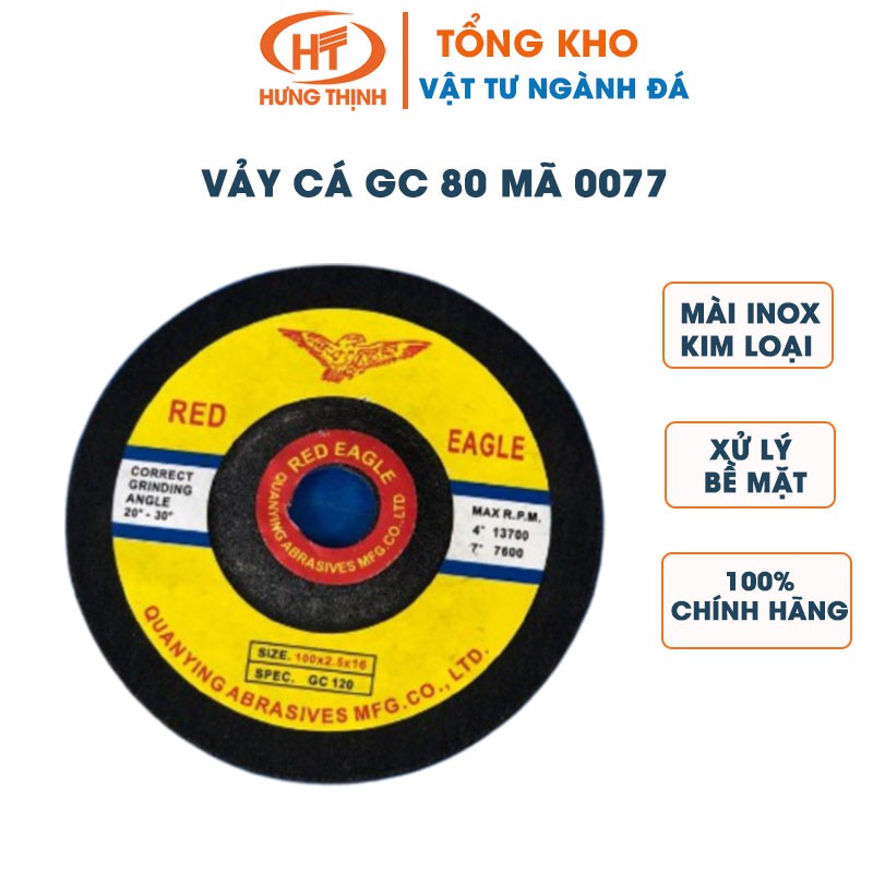 Vảy cá GC 80 mã 0077FREESHIP | Chuyên mài inox, kim loại | Xử lý bề mặt, góc cạnh chuyên nghiệp