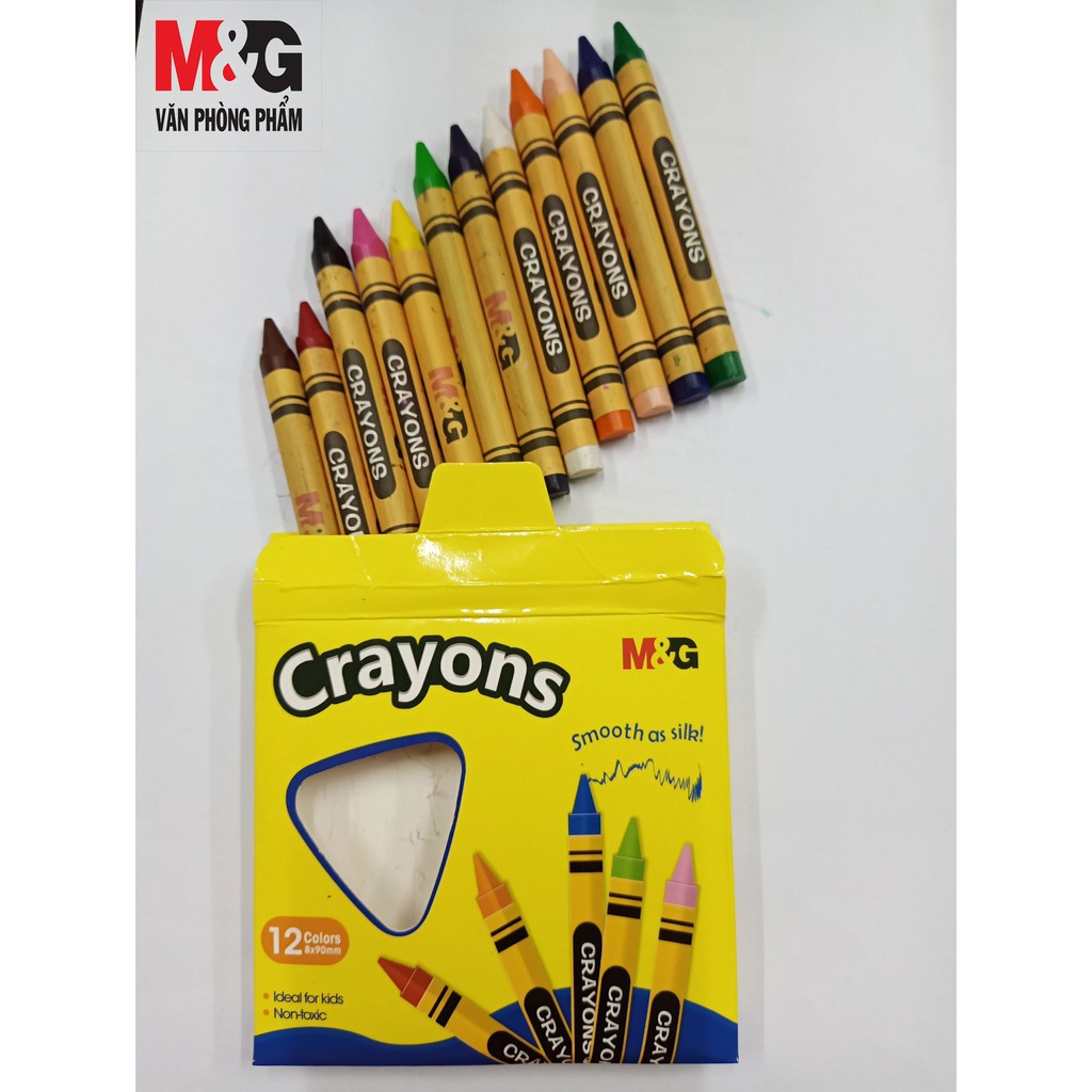 Sáp màu 12 màu M&amp;G Crayons AGMX4226