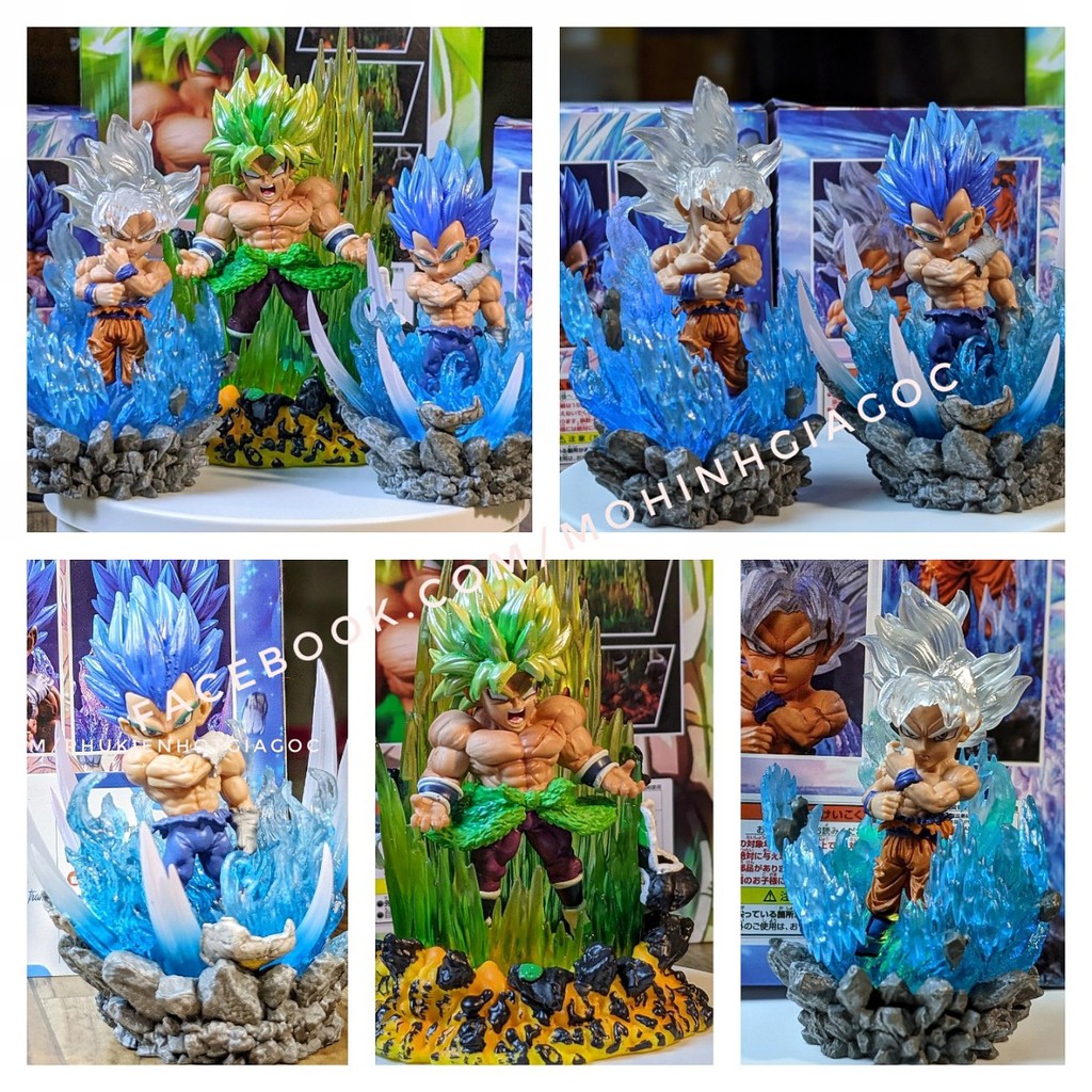 Mô hình Super Saiyan Son Goku / Vegeta / Super Saiyan Broly và Quy lão Kamê WCF / Võ Thiên Lão Sư / Figure Dragon Ball Z