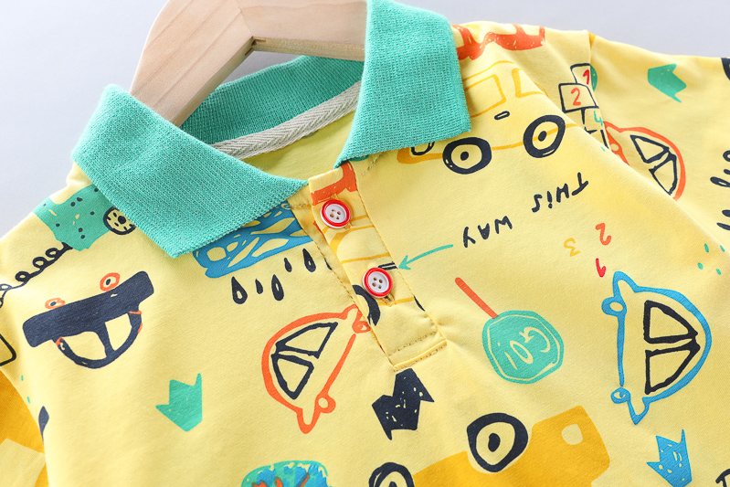 Set Áo polo Tay Ngắn & Quần short denim Cho Bé Trai 0-5 Tuổi