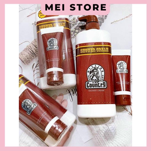 [Chính Hãng] (Tặng Kèm Lăn Khử Mùi/Sữa Rửa Mặt) Sữa Tắm Con Ngựa Top Country Thái Lan 500ml