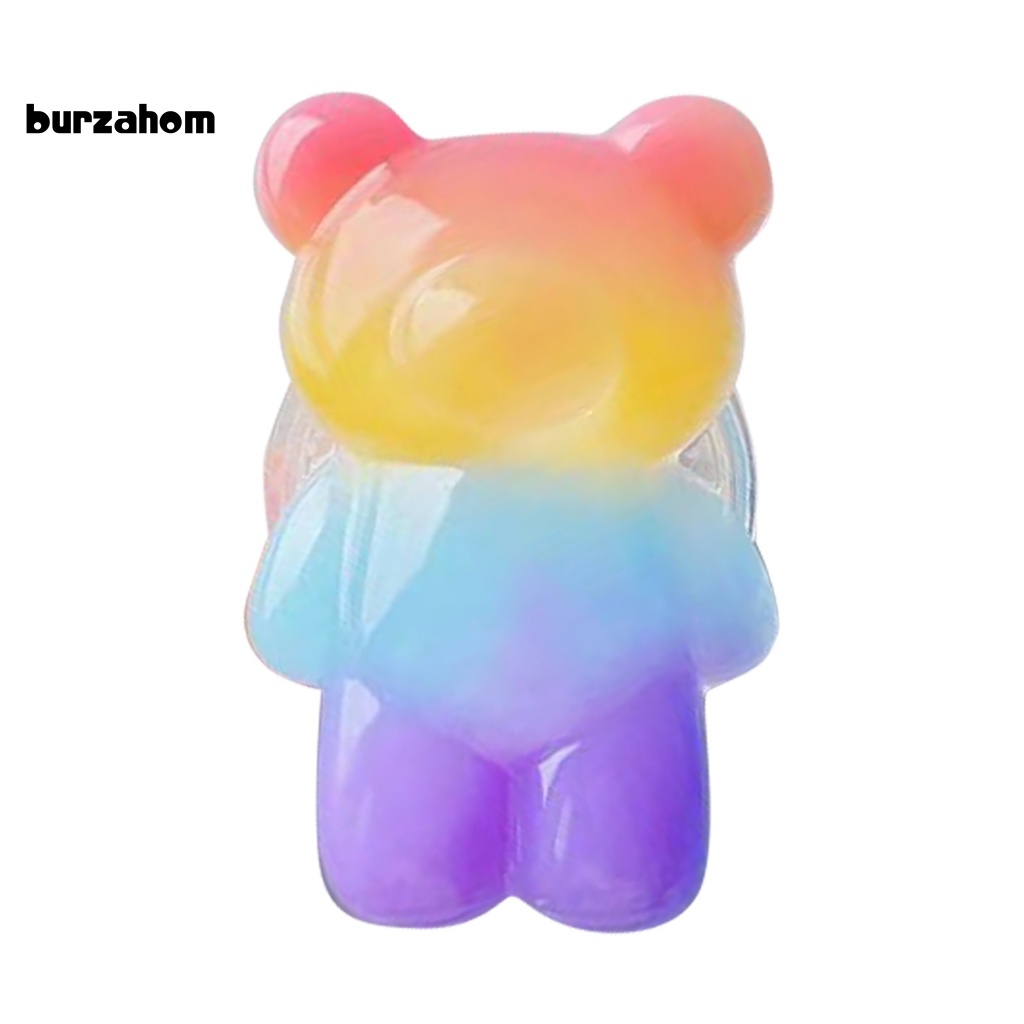 Giá Đỡ Điện Thoại Hình Gấu Bằng Nhựa Màu Gradient