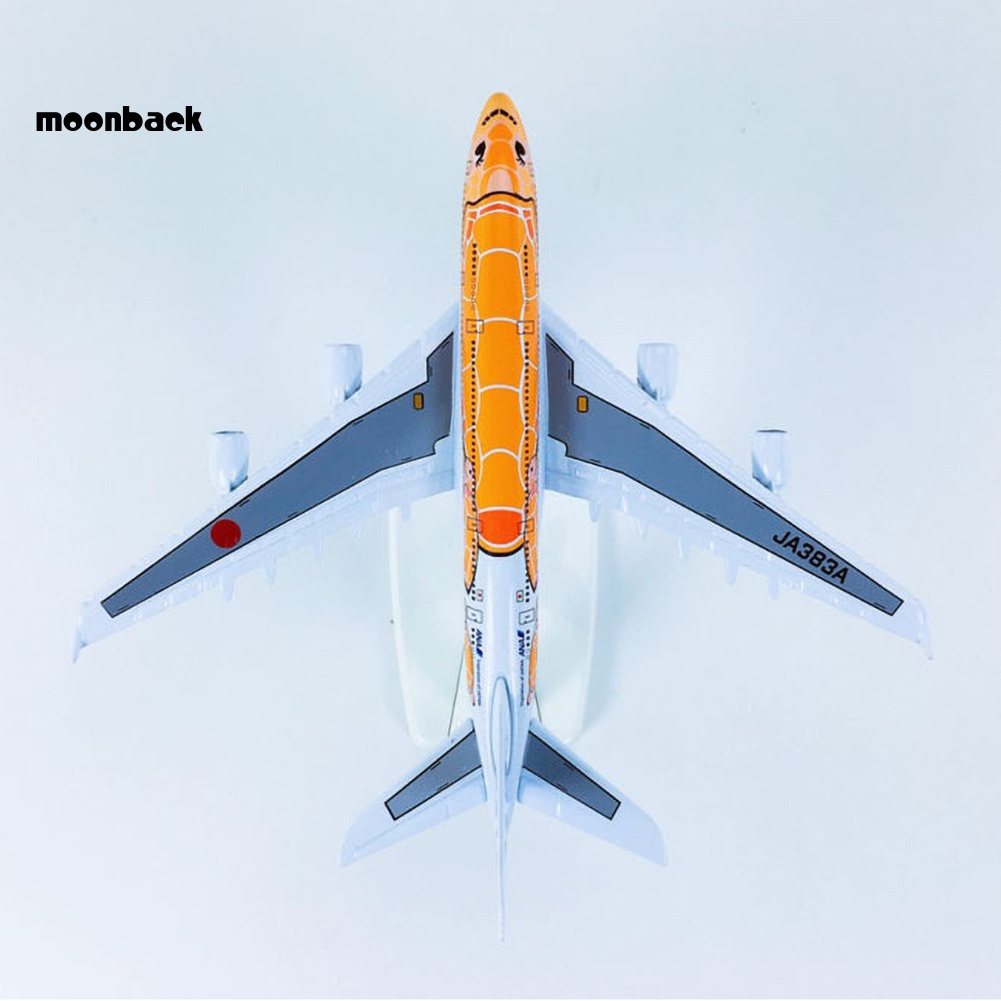 Đồ trang trí Máy Bay Mini ANA A380 KaLa Bằng Hợp Kim Tỉ Lệ 1 / 500