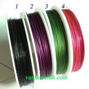 Đoạn 1m hoặc 1 cuộn dây đồng xi màu làm trang sức