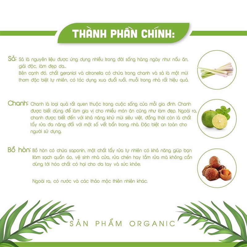 Combo Lau Sàn Sả Chanh + Quế, Nước Lau sàn AN AN đã được kiểm định tại sở KHCN HCM với 100% hữu cơ.