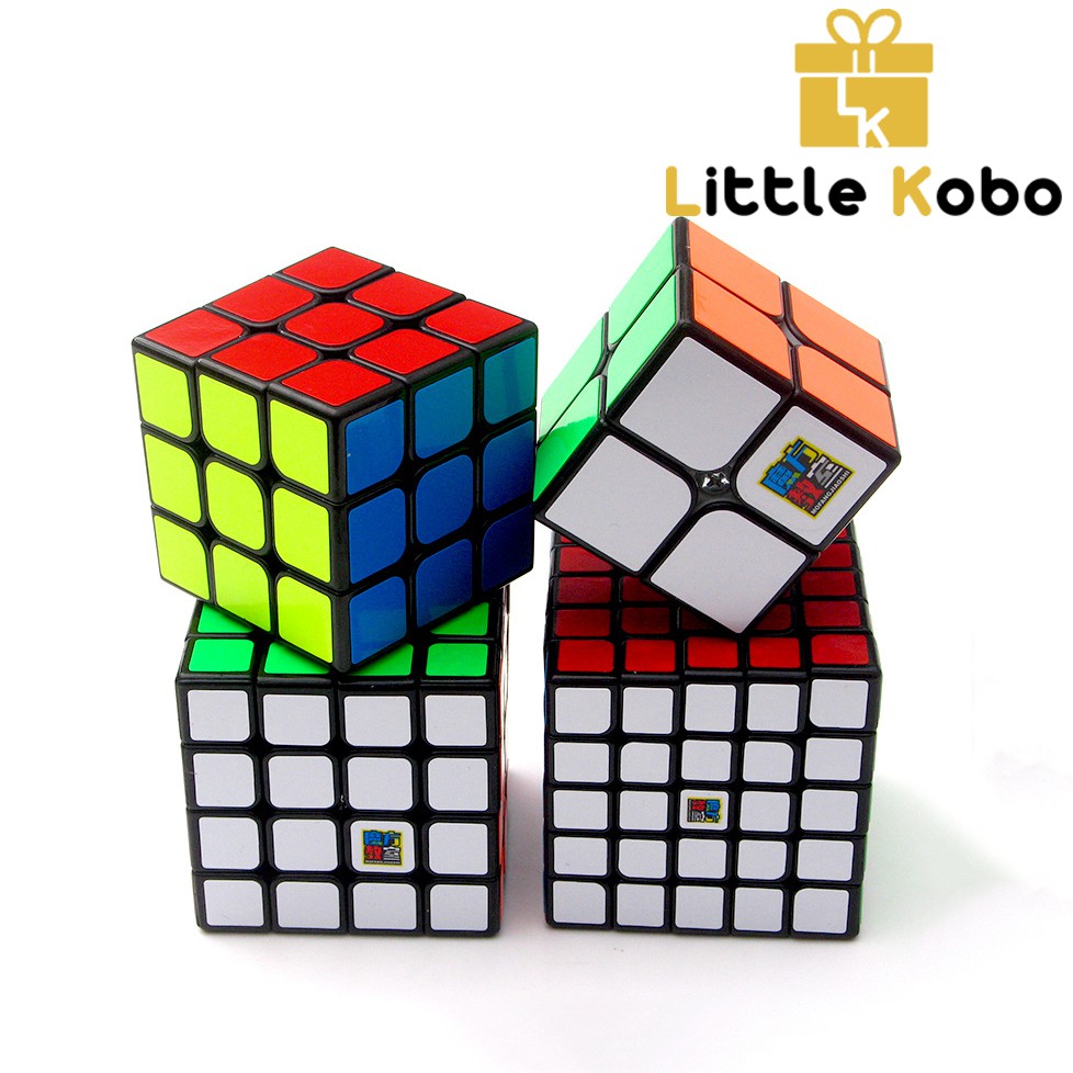 Combo Hộp 4 Rubik 2x2 3x3 4x4 5x5 MoFang Siêu Xịn