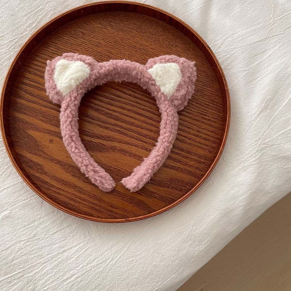 Cài tóc tai mèo vải lông mềm mại phong cách Hàn Quốc dễ thương cho nữ