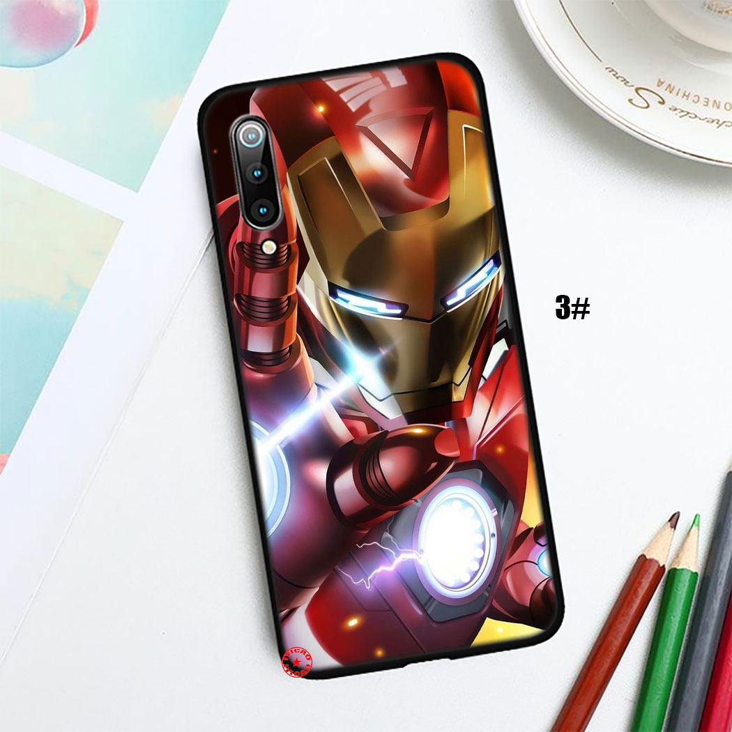 Ốp Điện Thoại Silicon Mềm Hình Eg39 Iron Man Cho Xiaomi Mi A3 A2 A1 5x 6x Redmi K30 K20 Pro Lite