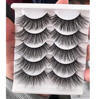 Set 5 Cặp Lông Mi Giả 3D Mềm Mại