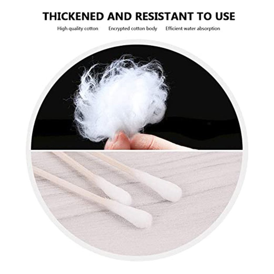 ✱BEST✱  100Pcs Sticks Cotton Swabs Household Disposable Double-Headed Cotton Stick Makeup Remover Swab Sanitary Napkin