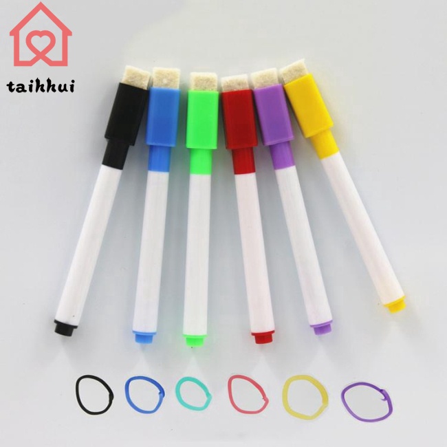 Set 6 Bút Lông Viết Bảng Trắng Từ Tính Có Thể Xóa Được