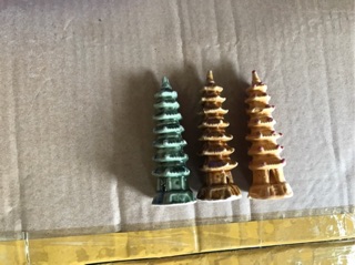 Tháp chùa vàng - phụ kiện cho thác phong thuỷ