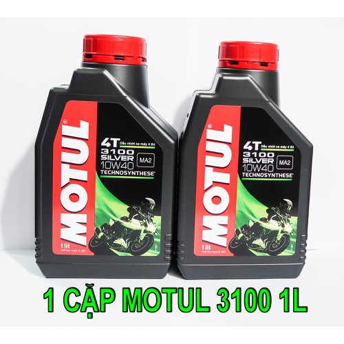 Combo 2 chai nhớt Motul 3100 Siver 1L